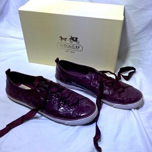 Purple Coach shoes. Size 9.5.